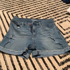 High rise jean shorts, Levi Strauss